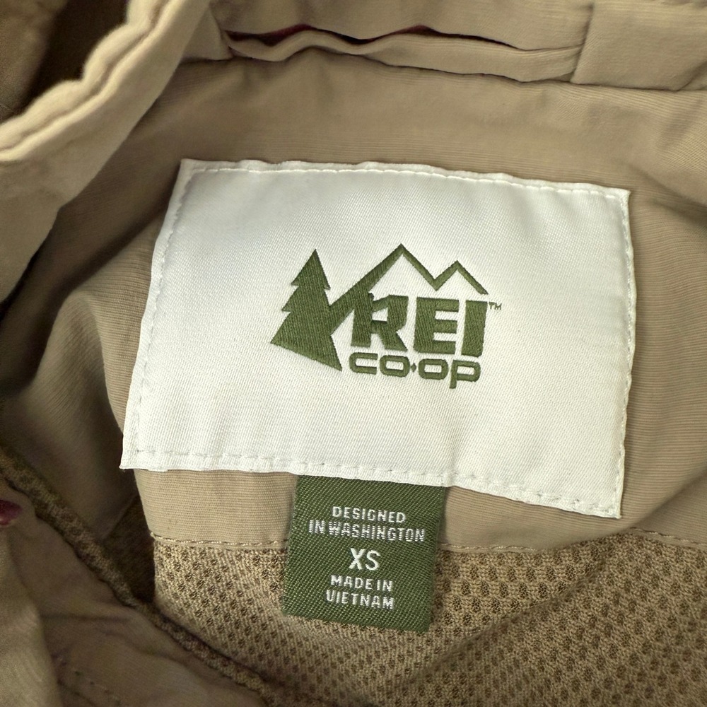REI Co Op Women's Hooded Anorak Jacket Khaki Green Size XS Built on Purpose - Picture 4 of 10
